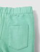 Baby boys’ green/exotic motif reversible Bermuda shorts-7