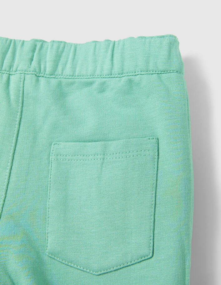 Baby boys’ green/exotic motif reversible Bermuda shorts - IKKS