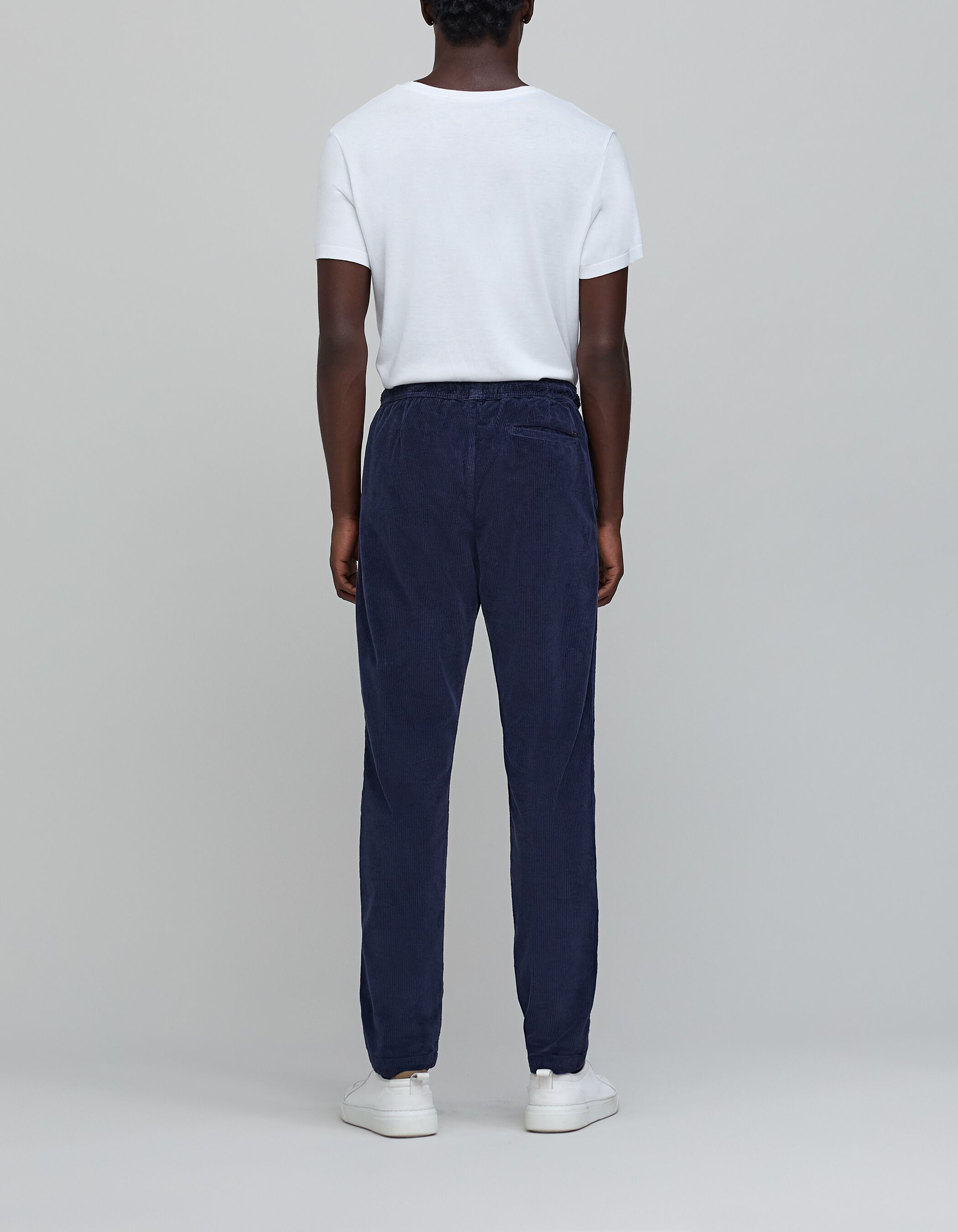 Men's indigo corduroy jogpants