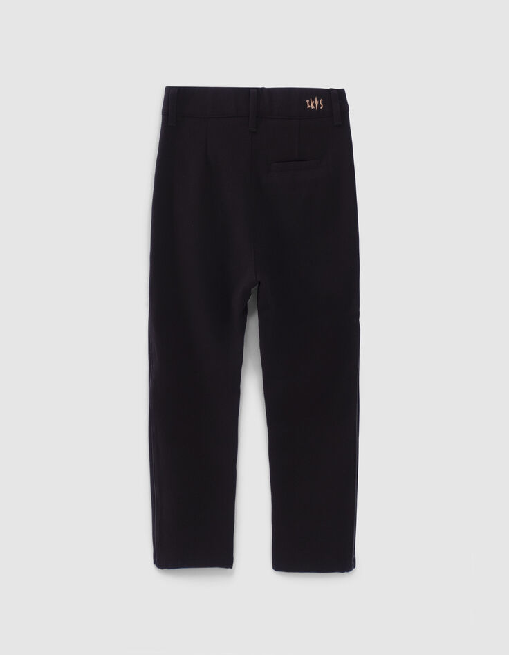 Schwarze 7/8-Mädchenhose mit Nietenverzierungen-3