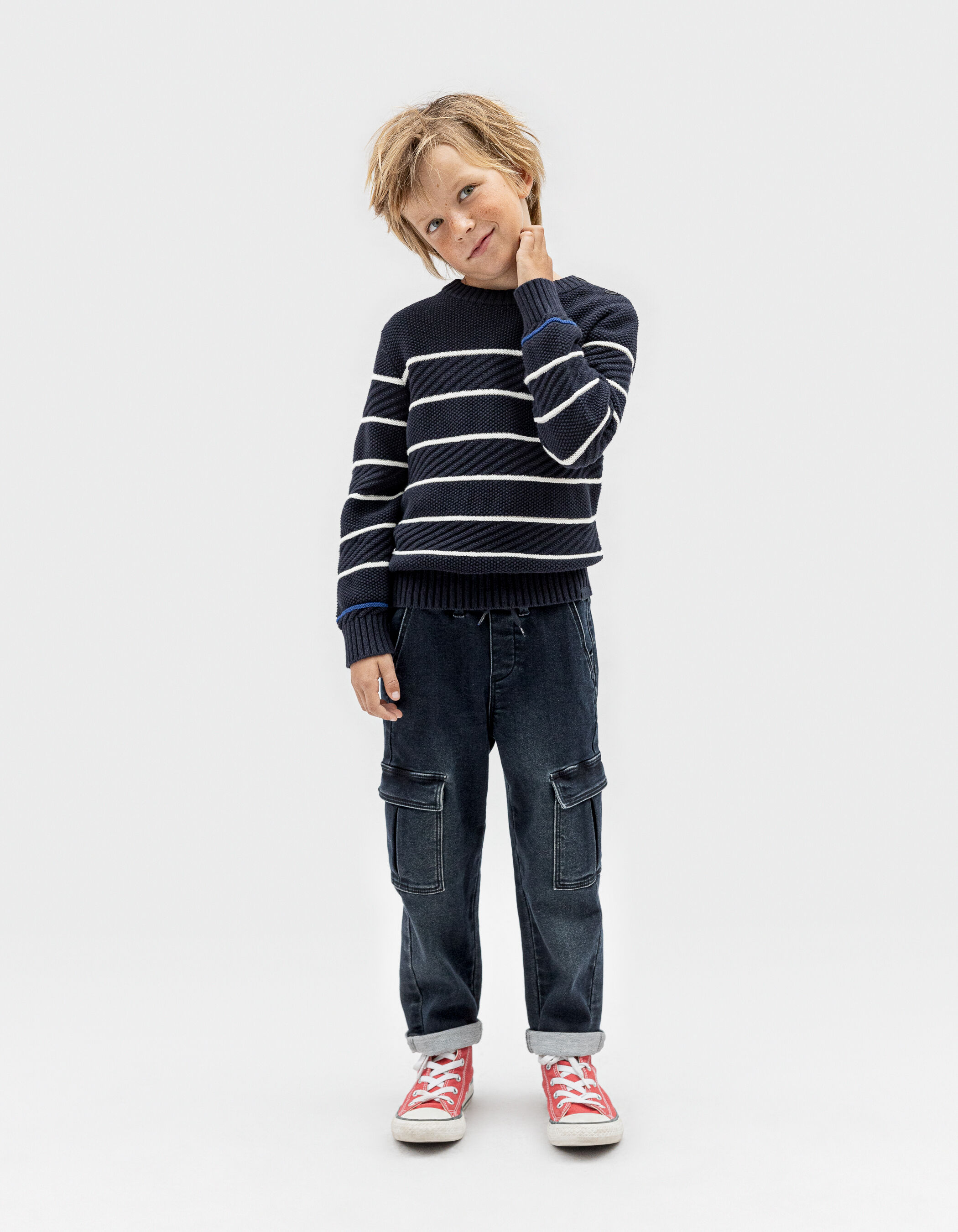 JOGGER blue loose fit jeans for boys IKKS