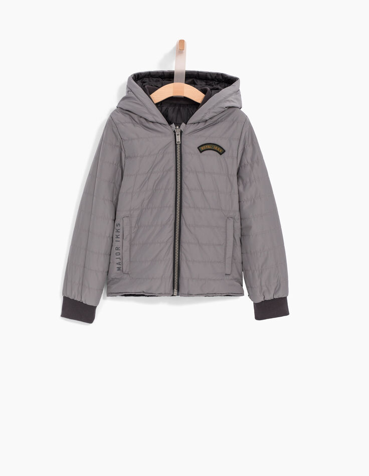 Parka fourrée 3 en 1, doudoune reversible garçon-4