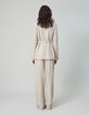 Pure Edition-Veste de costume sésame flanelle Femme-3