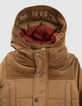 Camel gevoerde parka nylon en fluweel jongens-2