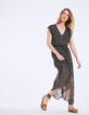 Vestido largo de crepé estampado minimalista-2