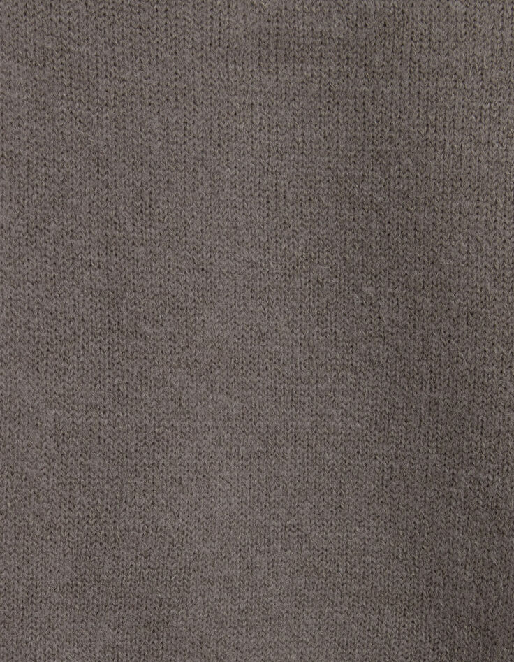 Women’s beige knit sweater with diamante armholes-6