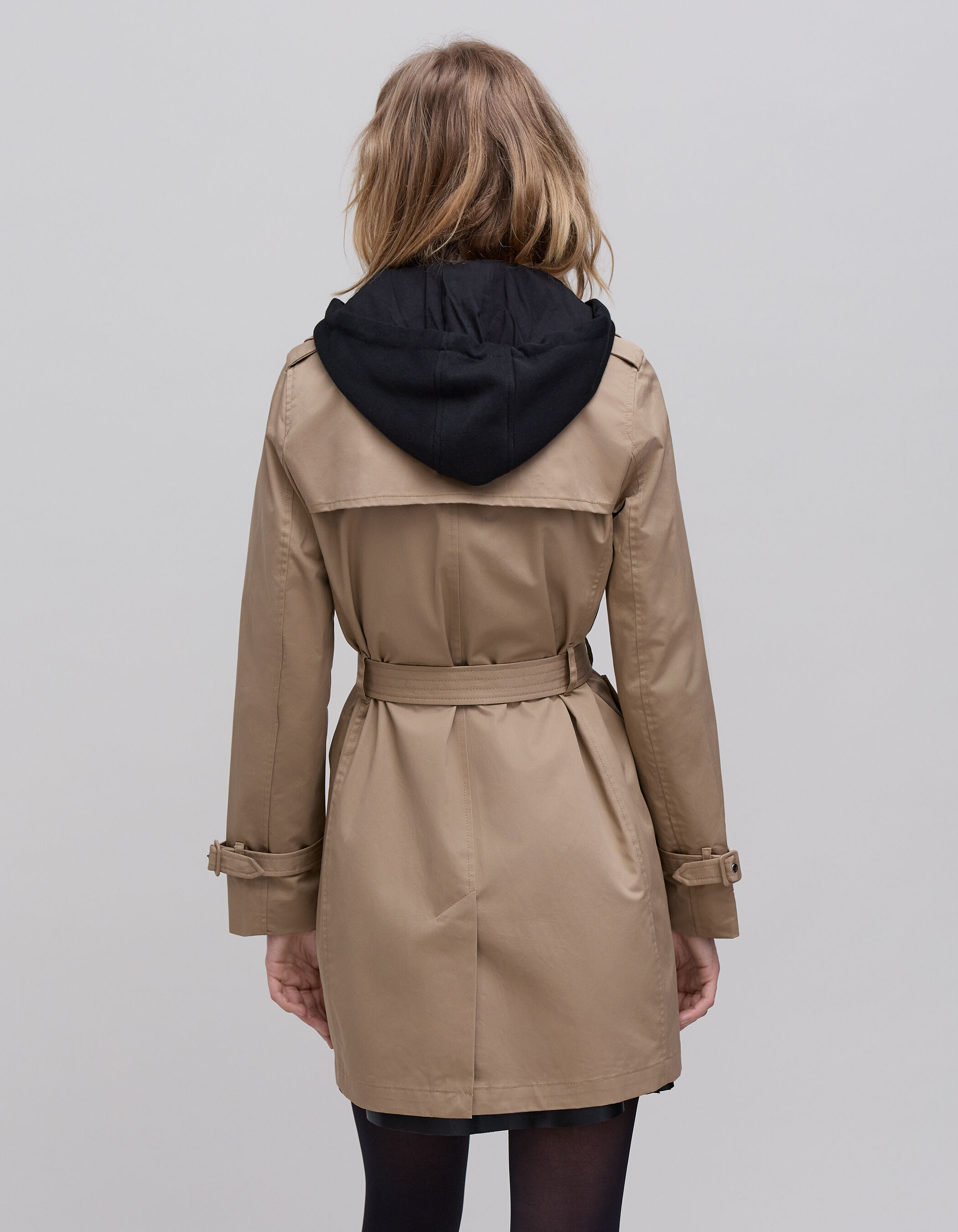 Women's trench hot sale coat with hood