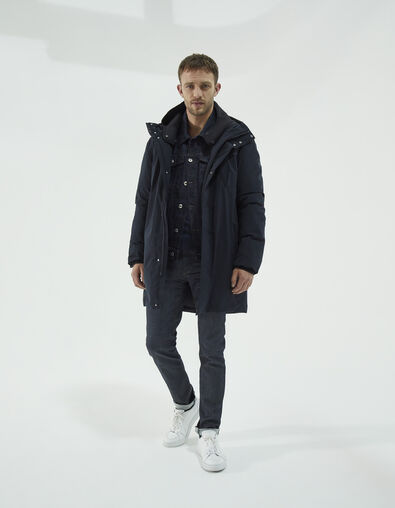 Men’s navy WATERPROOF parka - IKKS