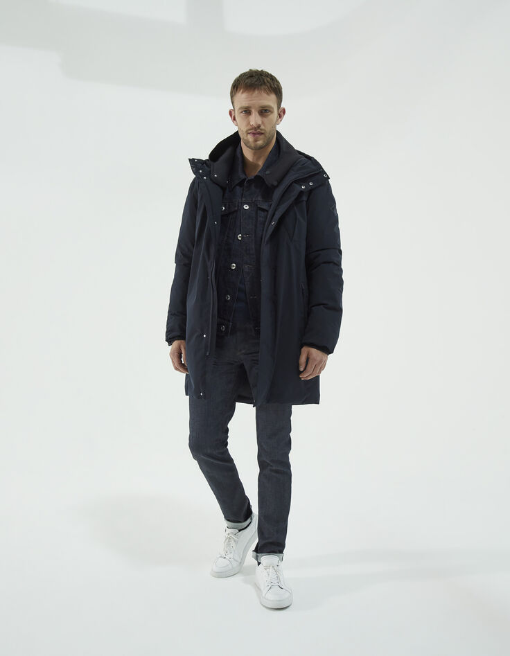 Men’s navy WATERPROOF parka-1