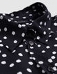Schwarzes Shirt LENZING&trade; ECOVERO&trade; Damen Tupfenmuster-5