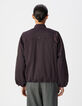 Bomber oversize bordeaux nylon Femme-3