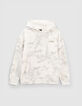 Hellgraues Sweatshirt, Tie-and-Dye, Typo hinten-1