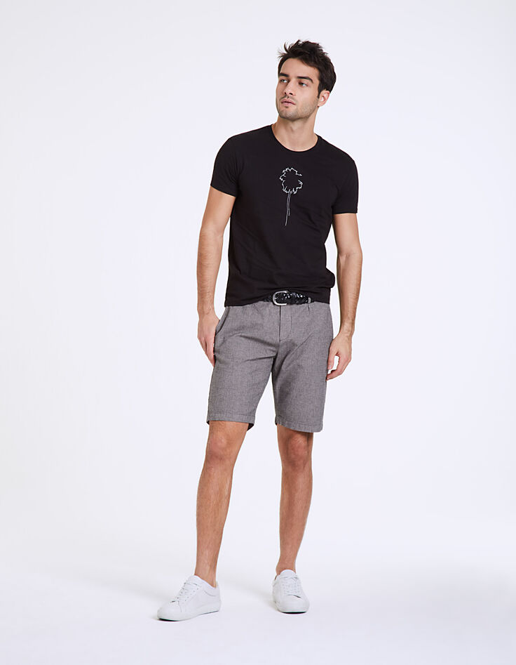 Camiseta negra dibujo palmera Hombre-7 Camiseta negra dibujo palmera Hombre-7