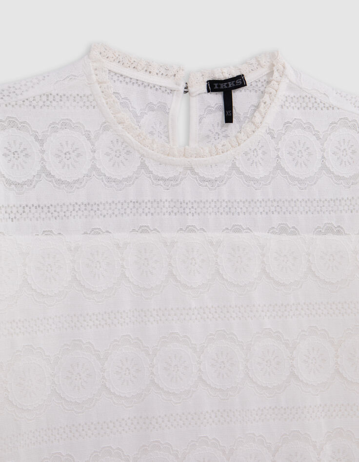 Ecru kanten meisjesblouse-2