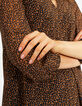 I.Code black, cognac small heart print dress-4