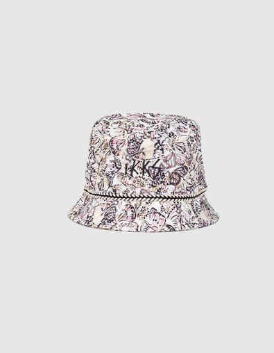 Girls’ ecru paisley print sun hat - IKKS