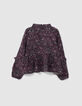 Blusa rosa LENZING™ ECOVERO™ con estampado cachemira niña-3