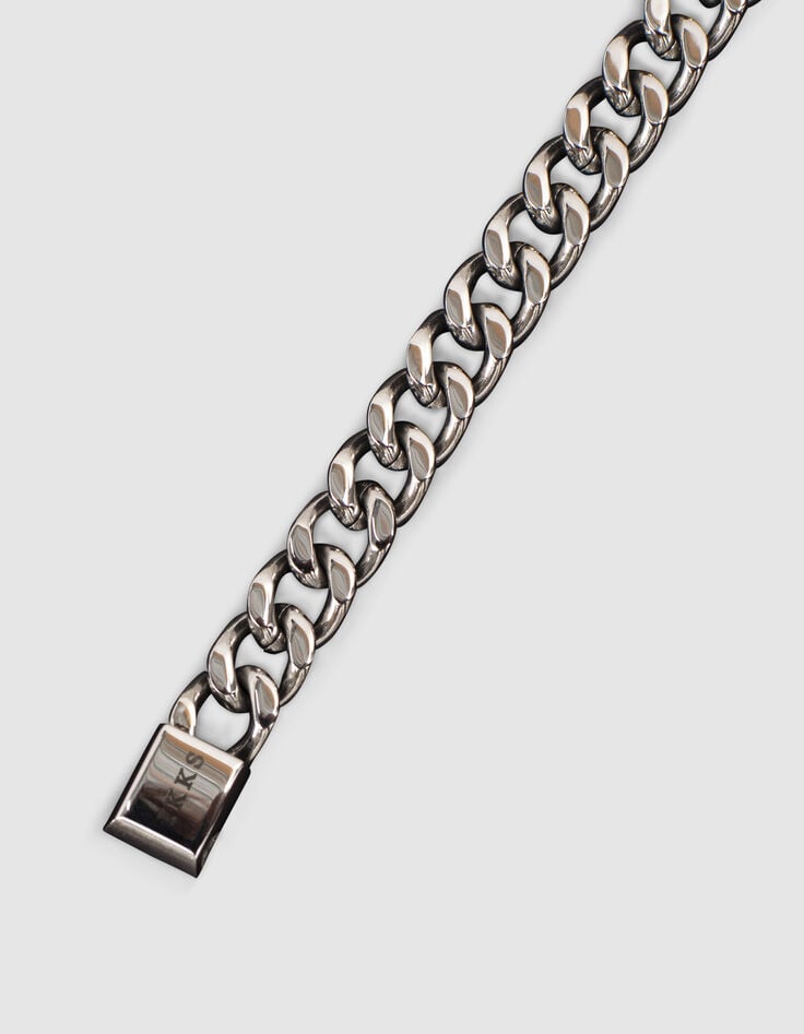 Zilverkleurige armband XXL gourmetteschakels dames-3