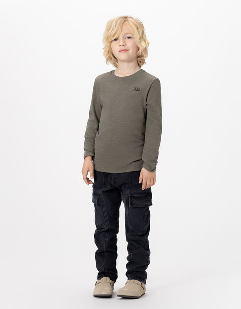 Khaki shirt Essentiels aus Biobaumwolle - IKKS