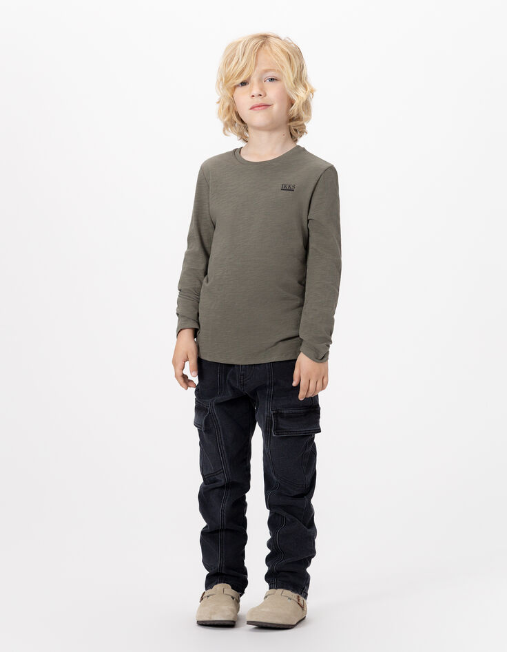 Kaki T-shirt Essentials biokatoen-1
