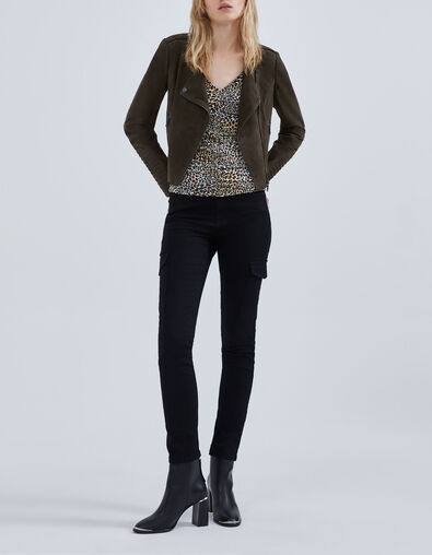Women’s black combat sculpt-up slim jeans - IKKS
