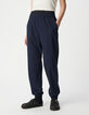 Marineblaue Jogginghose für Damen mit Doppelgürtel-2