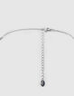 Women’s silver-toned mesh scarf necklace-2