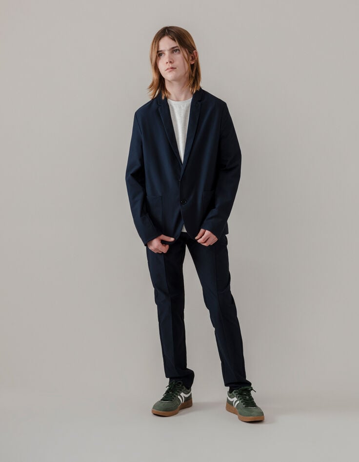 Boys' navy lightweight suit jacket-2 Boys' navy lightweight suit jacket-2