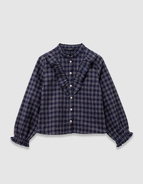 Marineblaue Karobluse Mädchen - IKKS