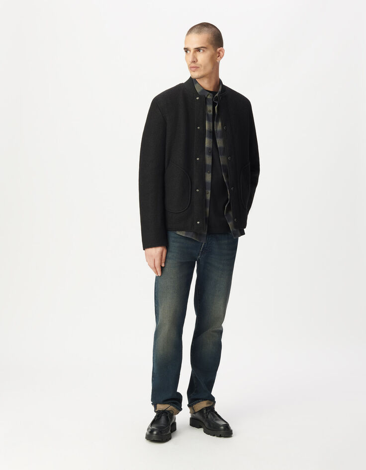 Men's black 2-in-1 parka-4