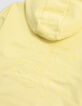 Sudadera amarilla algodón maxi logo bordado espalda niño-6