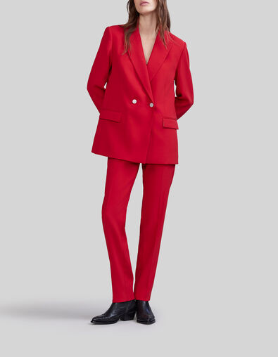 Veste de costume coquelicot croisée Femme - IKKS