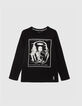 T-shirt noir visuel Stormtrooper IKKS - STAR WARS™ garçon-1