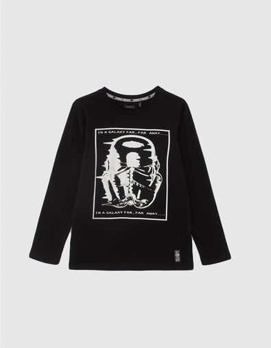T-shirt noir visuel Stormtrooper IKKS - STAR WARS™ garçon - IKKS