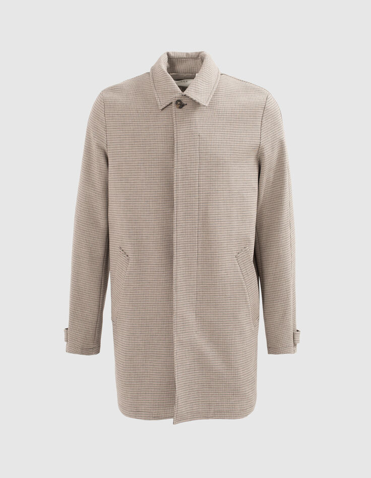 Trench vison motif carreaux Homme-6