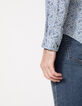 Men’s forget-me-not small-flower Liberty SLIM shirt-5