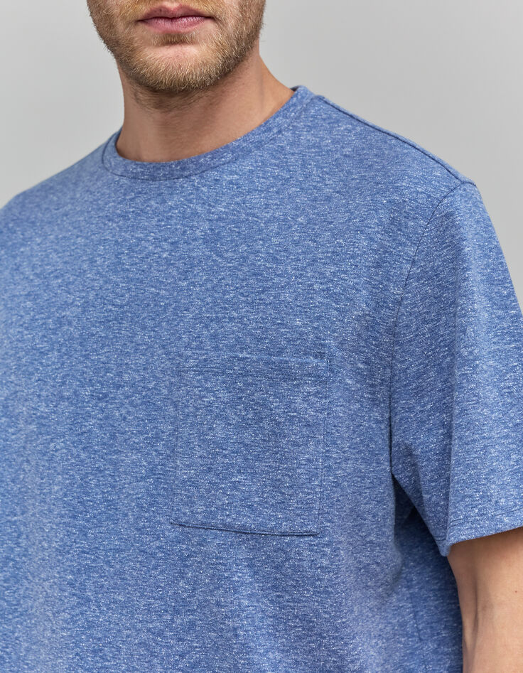 T-shirt cobalt effet faux-uni Homme-4 T-shirt cobalt effet faux-uni Homme-4