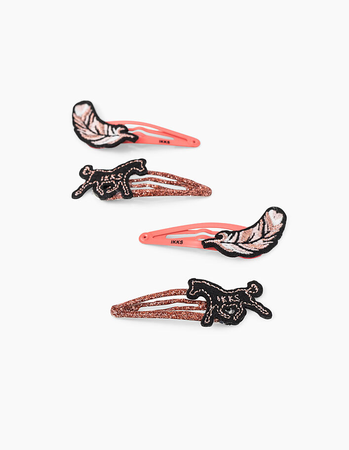 Girls' copper hair clips - IKKS