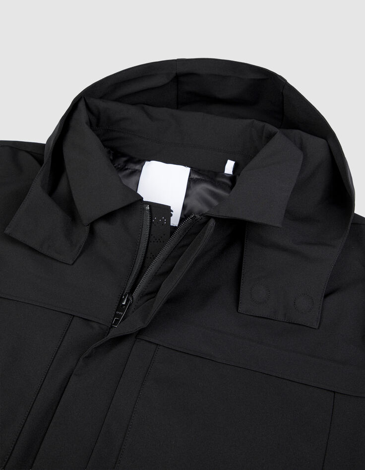 Blouson noir capuche amovible WATERPROOF Homme-9