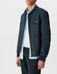 Men&rsquo;s ink soft nylon bomber jacket-8