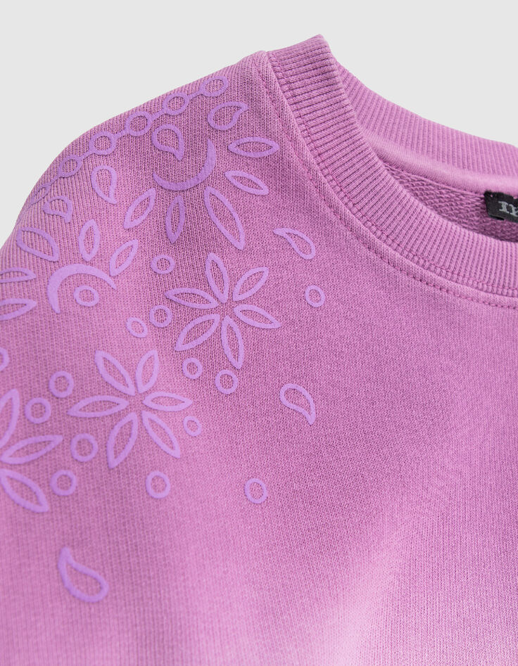 Sudadera rosa felpa efecto deep dye ni&ntilde;a-6