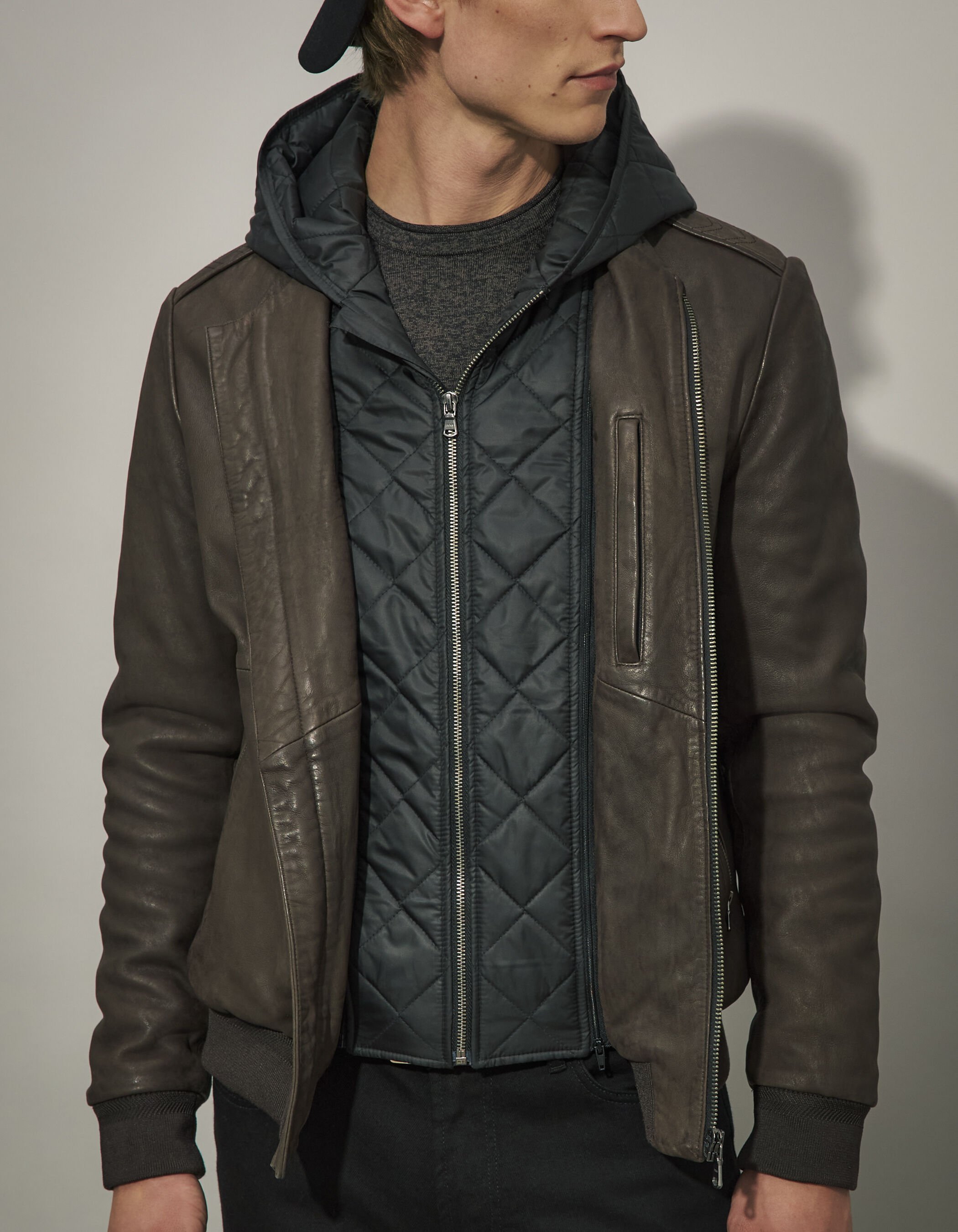Chocolate top aviator jacket