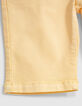 Bermuda jaune moyen à ceinture élastiquée garçon -4
