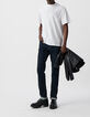 Men&rsquo;s white DRY FAST T-shirt with embossed slogan-1