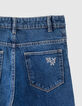 Blauwe STRAIGHT jeans biokatoen meisjes-4