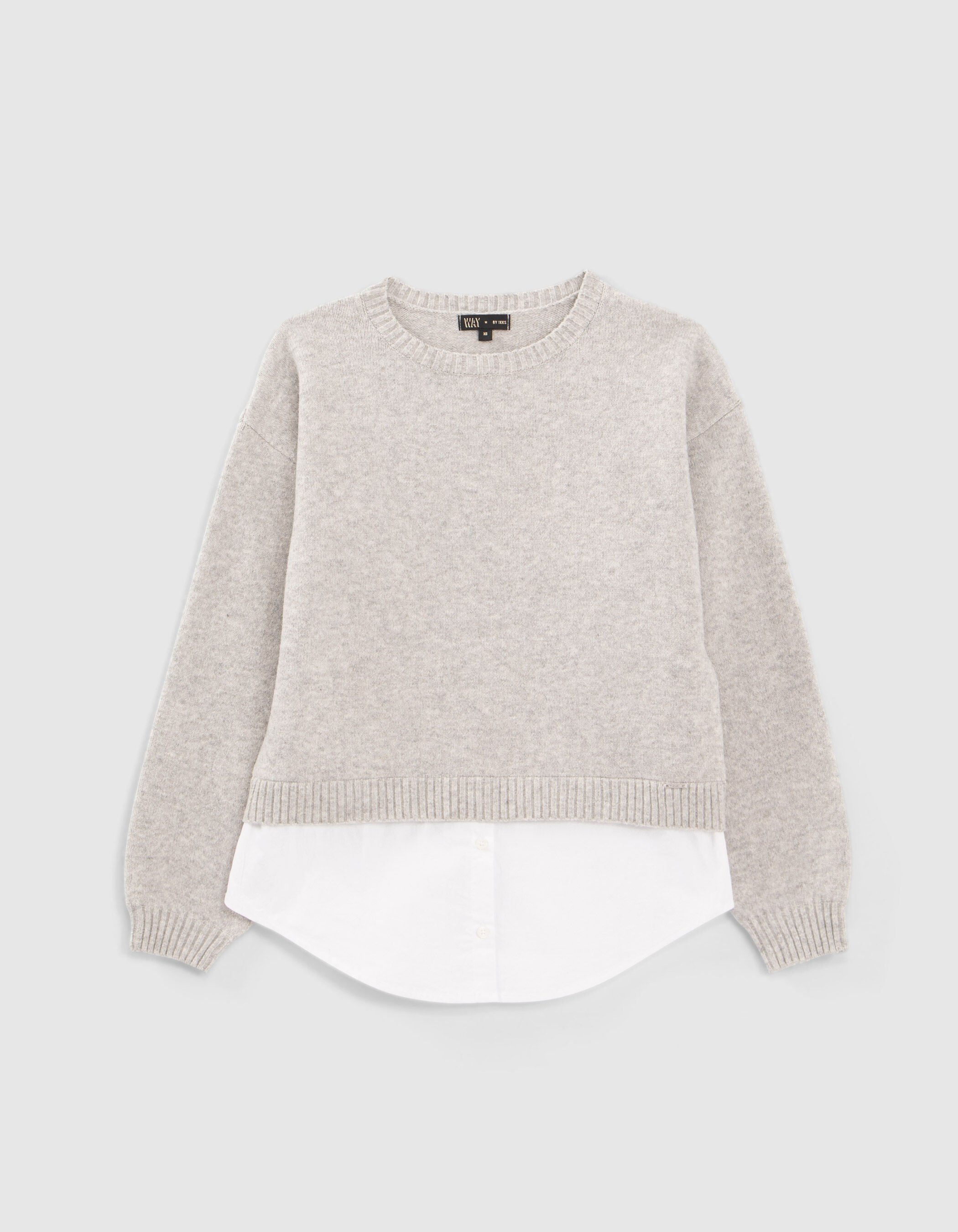 Pull gris fille deals