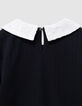 T-shirt manches longues noir col écru brodé sequins fille-7