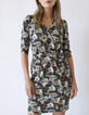 Vestido punto viscosa Ecovero™ flores retro mujer-1
