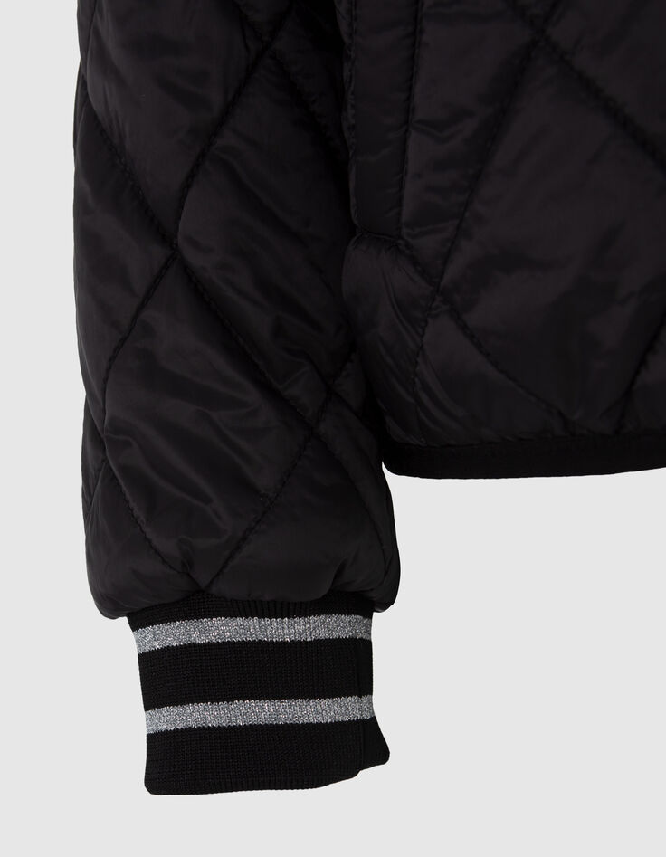 Plumas reversible negro jungle rock y negro liso niña-6