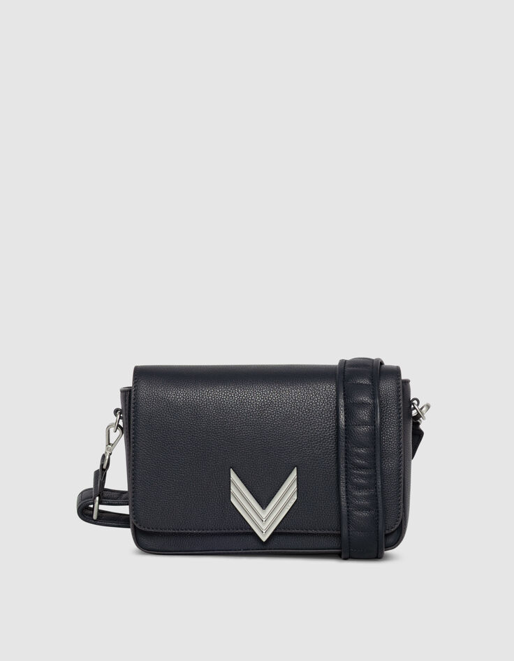 Le sac 111 BIG ROMY marine cuir grainé Femme-1